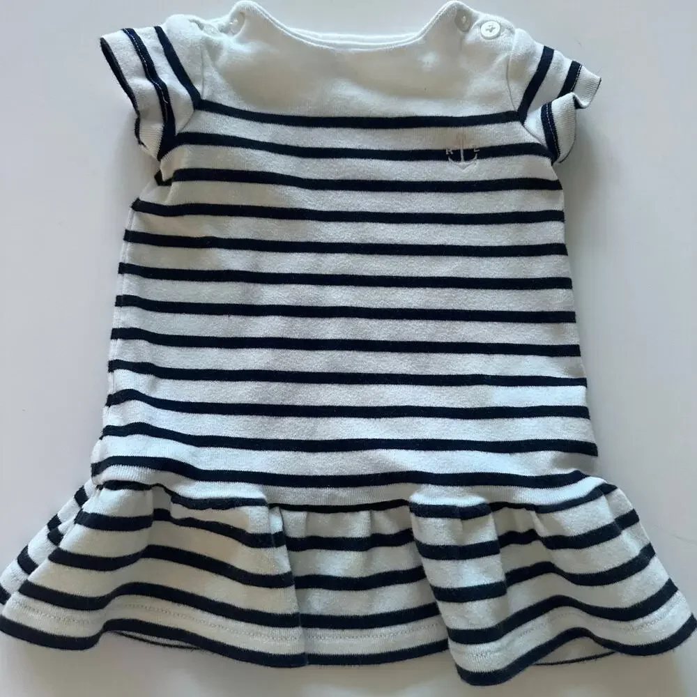 Ralph Lauren Cotton Jersey Tee Dress with Bloomers - 3 Months